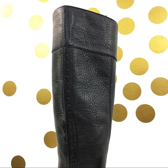 Michael Kors Black Leather Calf Boots - Picture 6 of 8